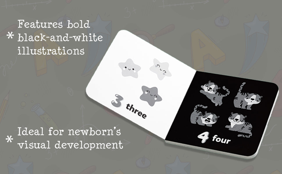 Numbers A High-Contrast Board Book | Black and White Board Book | For Toddlers