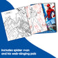 Marvel Activity Bundle Set of 4 books of Iron Man| Spider Man| 3 in 1 Colouring| Sticker Play [Paperback] Parragon
