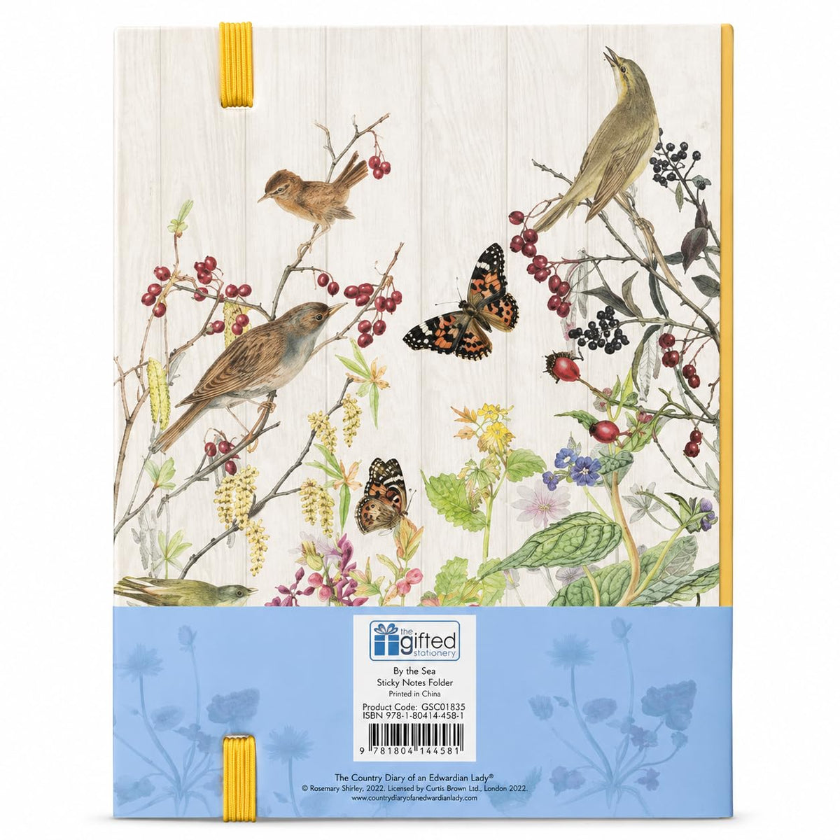 The Country Diary of an Edwardian Lady – Catkin Grove Sticky Notes Folder | Organiser with 7 Sticky Note Pads & Tear-Off List Pad