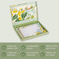 Wild Leaf Writing Set | 32 A5 Letter Sheets, 16 Envelopes, Pen & Stickers