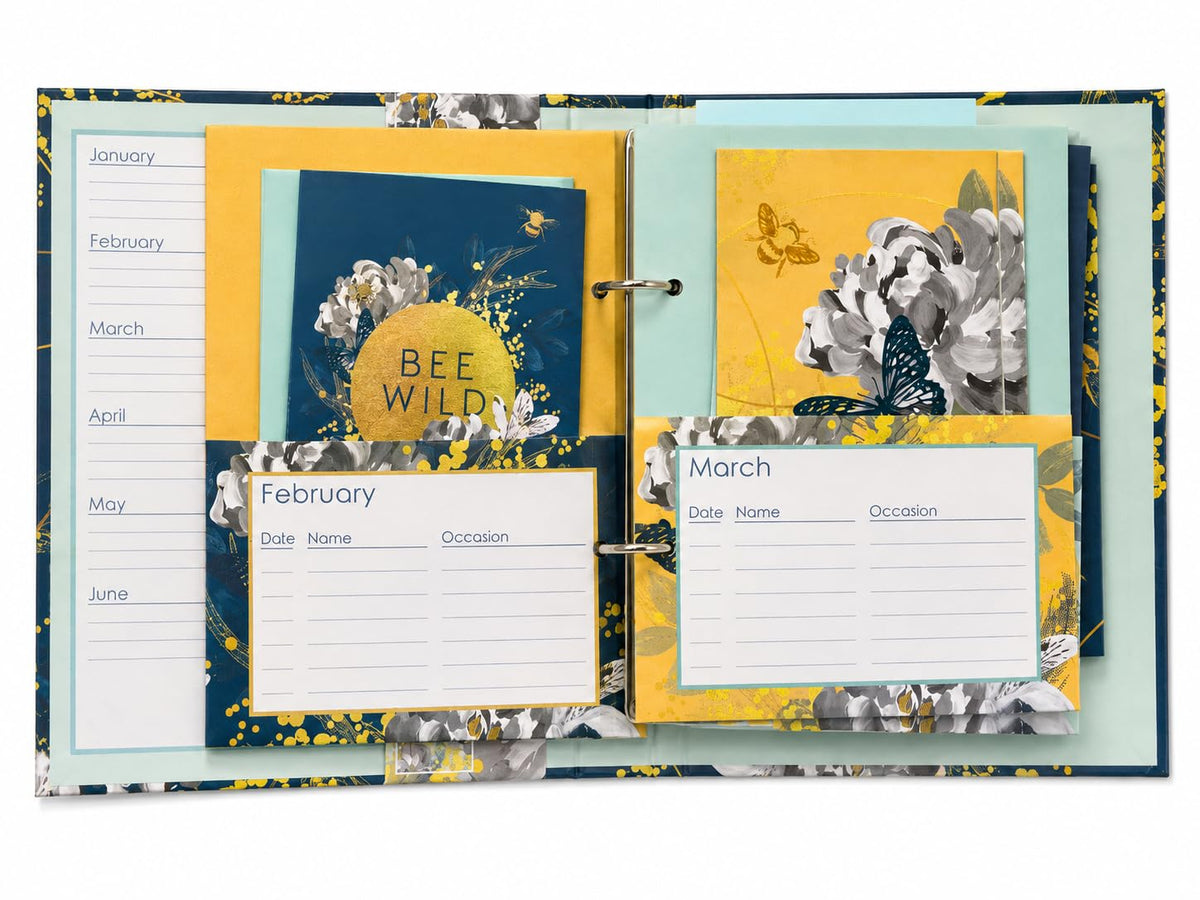 Greeting Cards Organiser  Bee Wild Theme