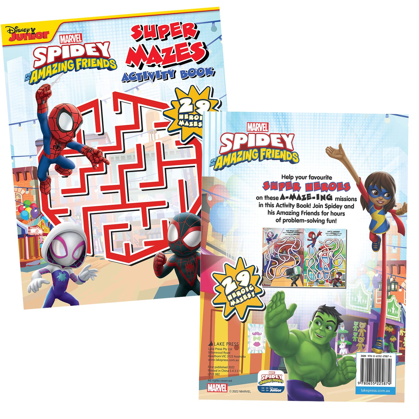 Marvel Spider-Man Activity| Colouring Set of 2 Book
