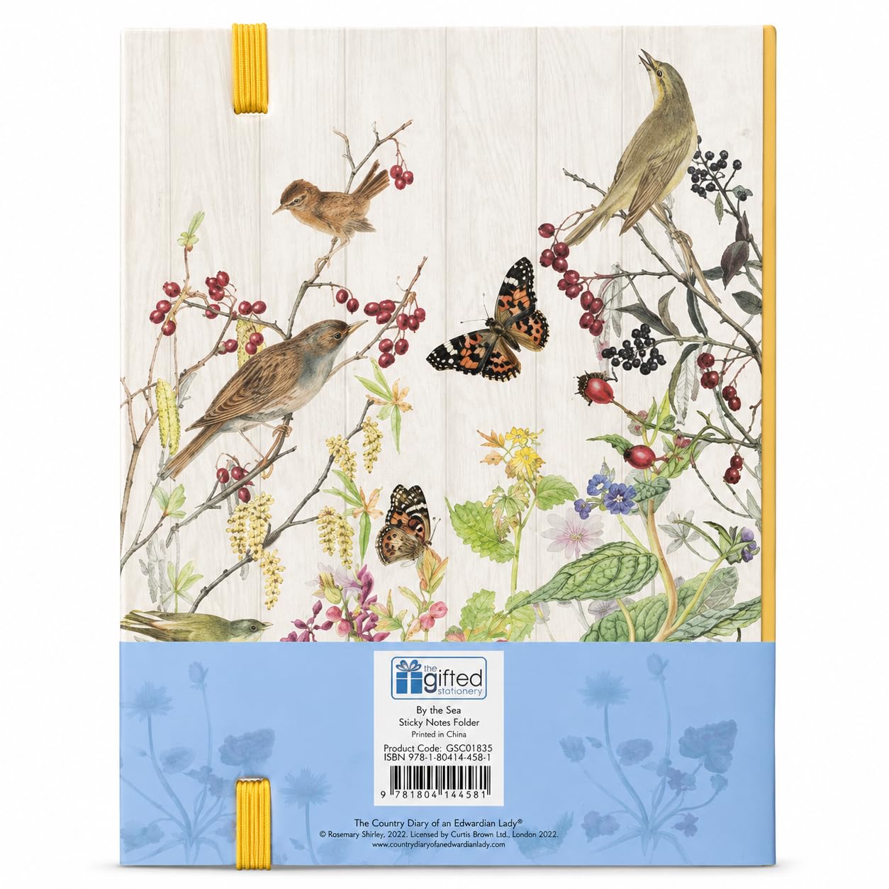 The Country Diary of an Edwardian Lady – Catkin Grove Sticky Notes Folder | Organiser with 7 Sticky Note Pads & Tear-Off List Pad