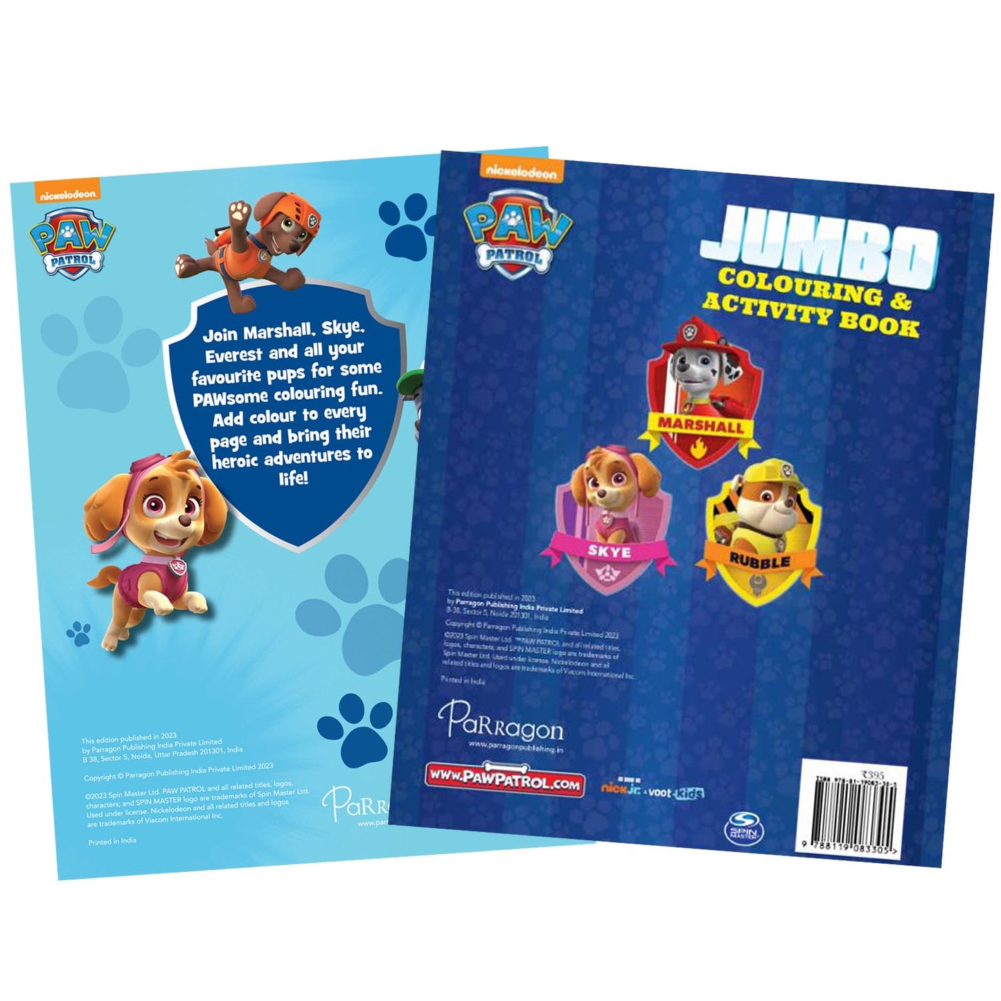 PAW Patrol Colouring & Activity Pack of 2 Book Set [Paperback] Parragon