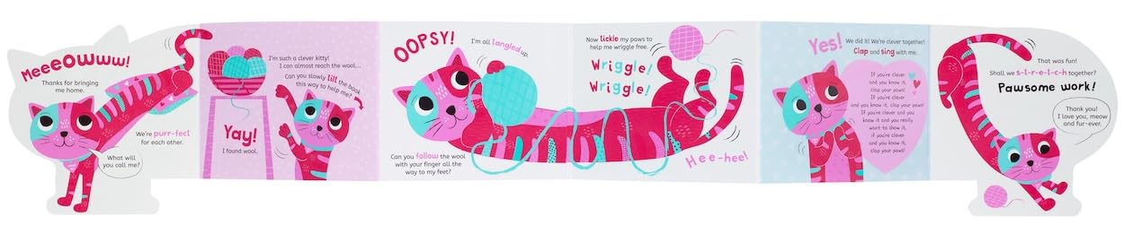 My Pawsome Pets: Clever Kitty Interactive Pet Book | Toddler Board Book | Animal Activity Book | Fold-out Book for Kids | Pet-themed Learning Book | Preschool Pet Book | Fun with Animals | Early Learning Pet Book