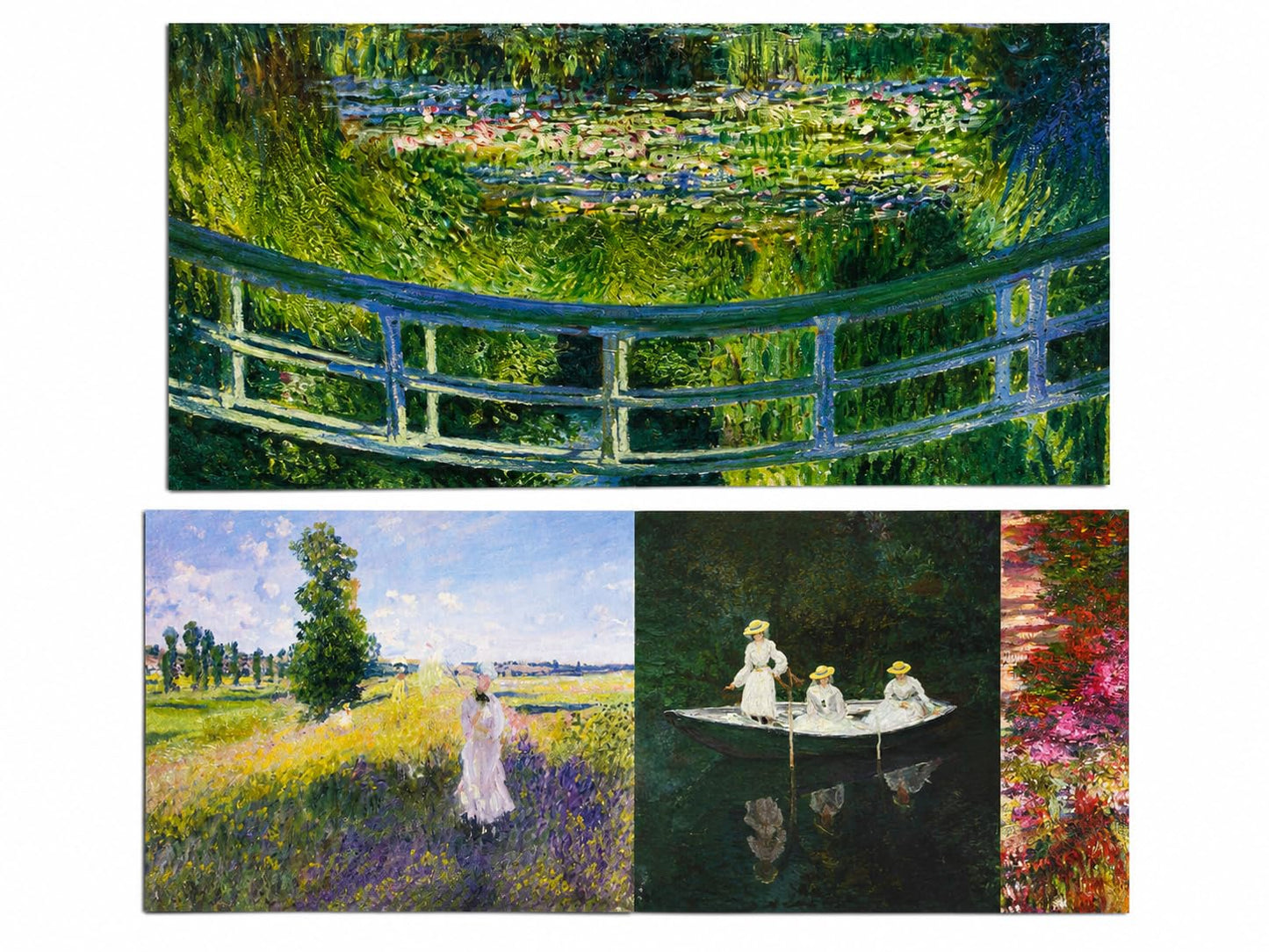 Monet Art Portfolio | 8 High-Quality Art Prints | Claude Monet Masterpieces | Gift for Art Lovers