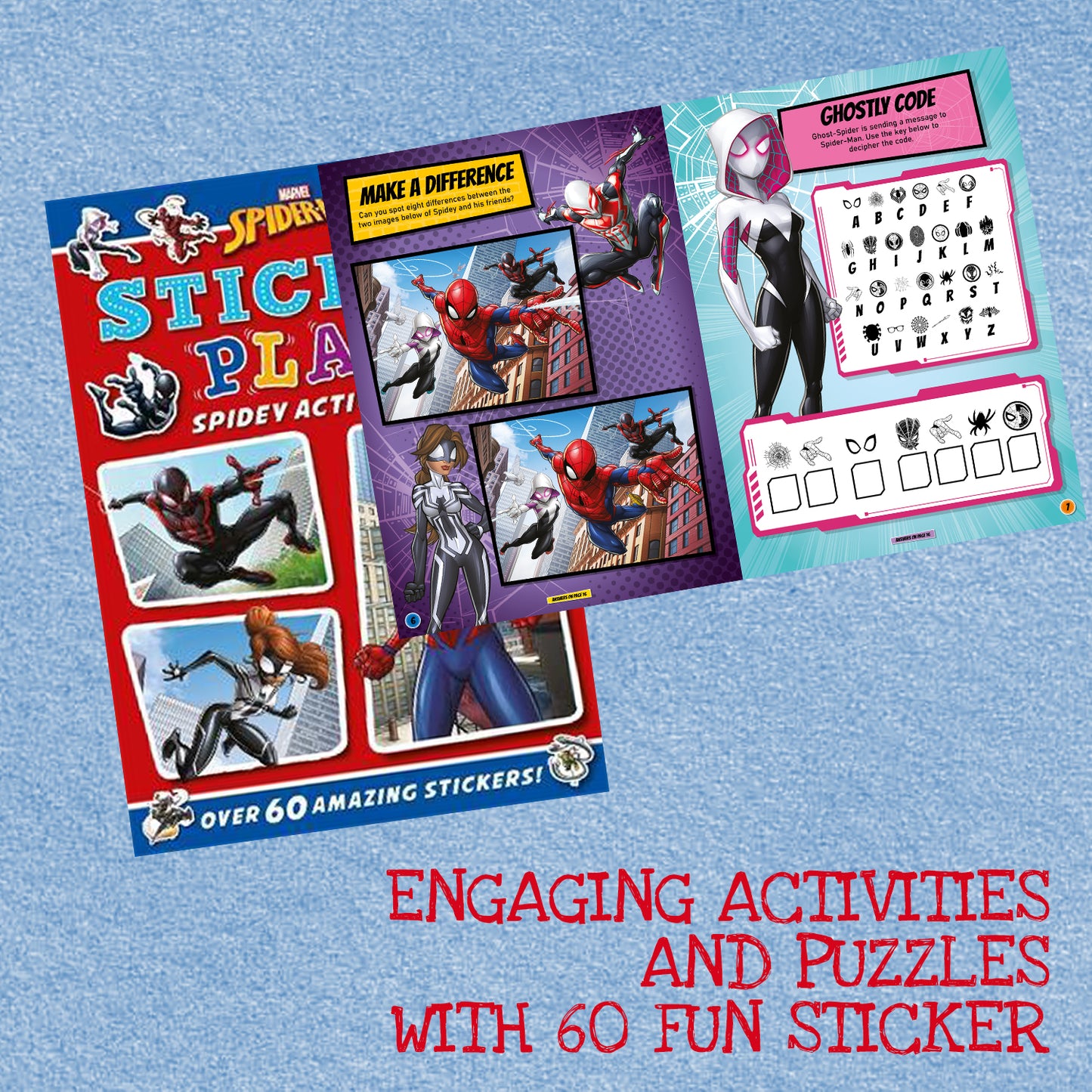 Marvel Activity Bundle Set of 4 books of Iron Man| Spider Man| 3 in 1 Colouring| Sticker Play [Paperback] Parragon
