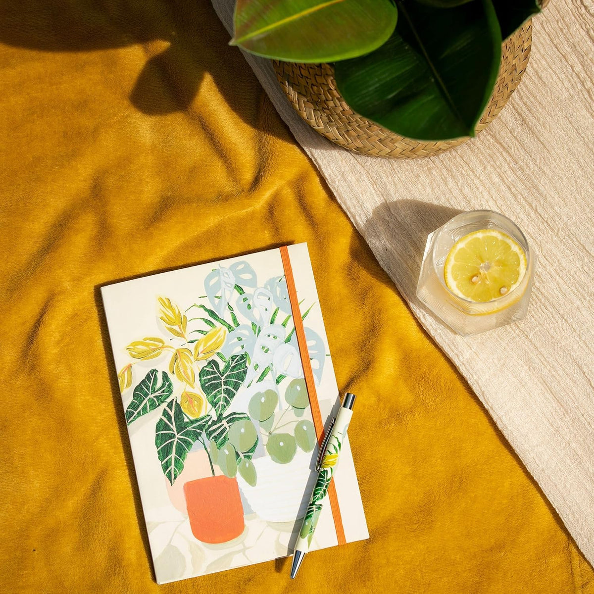 Wild Leaf A5 Flexi-Bound Ruled Notebook | Botanical Plant Artist Print