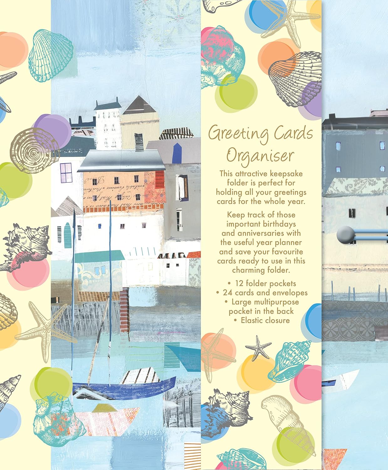 Greeting Cards Organiser  By the Sea Theme