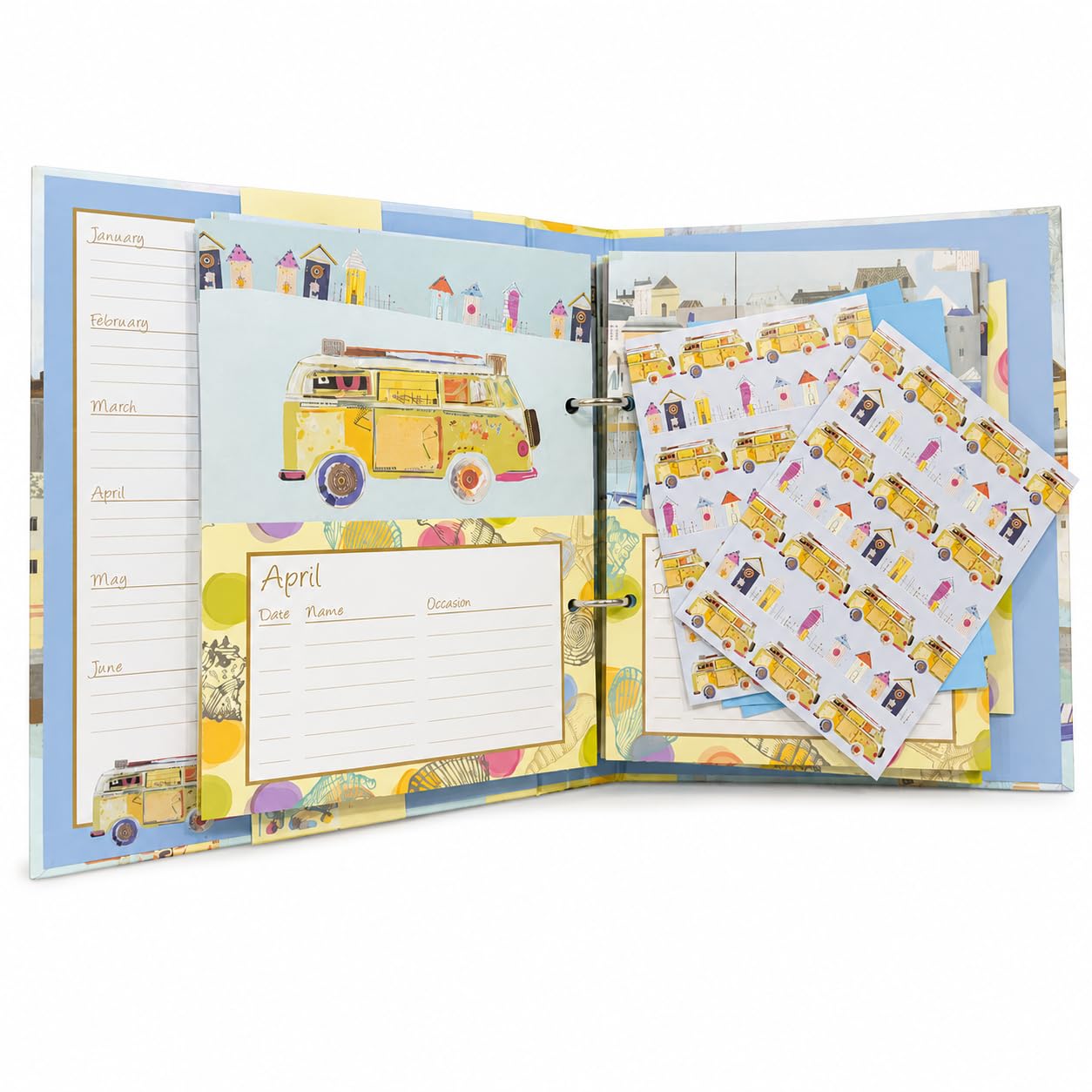 Greeting Cards Organiser  By the Sea Theme