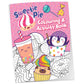 Sweetie Pie - Activity Fun Pack | Colouring, Stickers & Puzzles | Creative & Fun Activities for Kids| Resealable| Travel-friendly| Activity Book| Added Colour Pencils| 50+ Stickers| Perfect for Ages 3-5