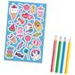 Sweetie Pie - Activity Fun Pack | Colouring, Stickers & Puzzles | Creative & Fun Activities for Kids| Resealable| Travel-friendly| Activity Book| Added Colour Pencils| 50+ Stickers| Perfect for Ages 3-5