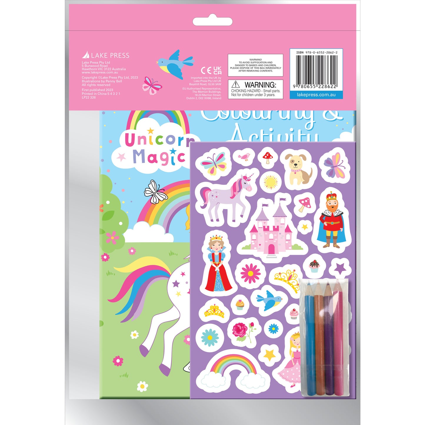Unicorn Magic - Activity Fun Pack| Colouring, Stickers & Puzzles | Creative & Fun Activities for Kids| Resealable| Travel-friendly| Activity Book| Added Colour Pencils| 50+ Stickers| Perfect for Ages 3-5