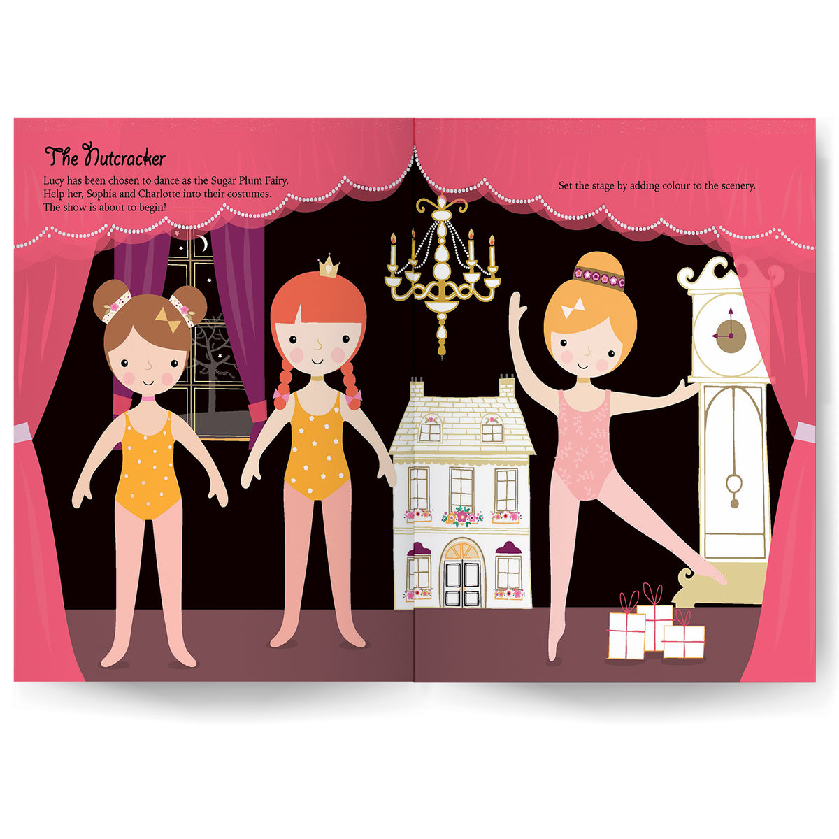 Sticker Dress Up Book Create Your Own Sticker Outfits for these Ballerinas [Paperback] Parragon