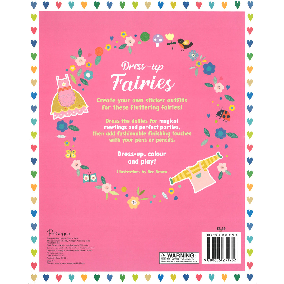 Sticker Dress-Up Book - Create Your Own Sticker Outfits for these Fluttering Fairies [Paperback]