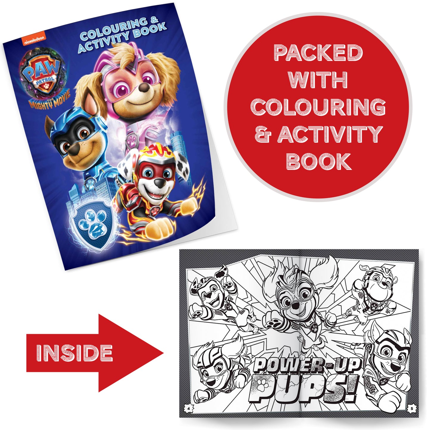 PAW Patrol The Mighty Movie- Activity Fun Pack | Children's books | Activity books | Nickelodeon books | Skye |Movie Storybook Parragon