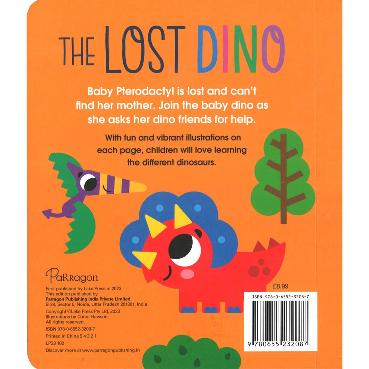 Graduating Board Book – Lost Dino | Children's books about Dinosaur | Early learning books | Board books | Die cut board books [Board book] Parragon