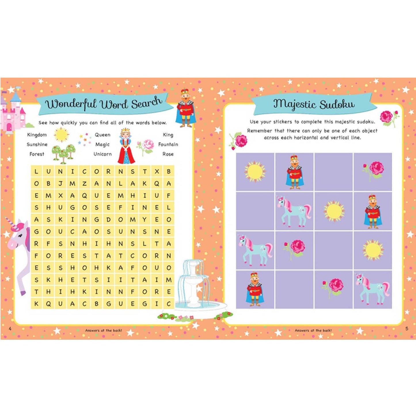 Unicorn Magic Activity Case | Bubble Stickers | Activity Books for kids