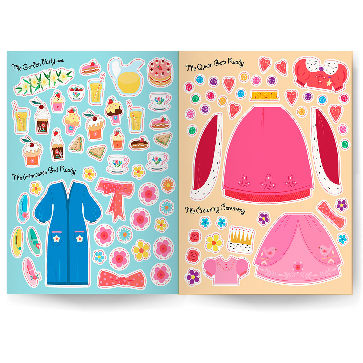 Sticker Dress-Up Book - Princesses | Create Your Own Sticker Outfits for these Princesses