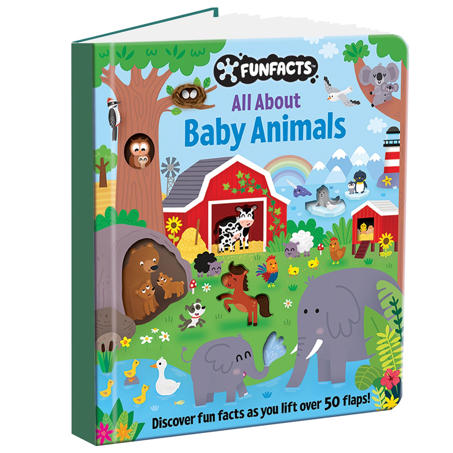 FunFacts - Lift the Flap Board Book - Baby Animals Educational Board Book | Early Learning | Baby Animals System Book for Kids | Lift-the-flap Book | ... Facts about Animals | Animal Facts for Kids