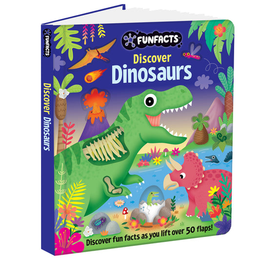 FunFacts - Lift the Flap Board Book - Discover Dinosaurs Educational Board Book | Early Learning | Dinosaur Book for Kids | Lift-the-flap Book | ... Book for Children | Dinosaur Facts for Kids