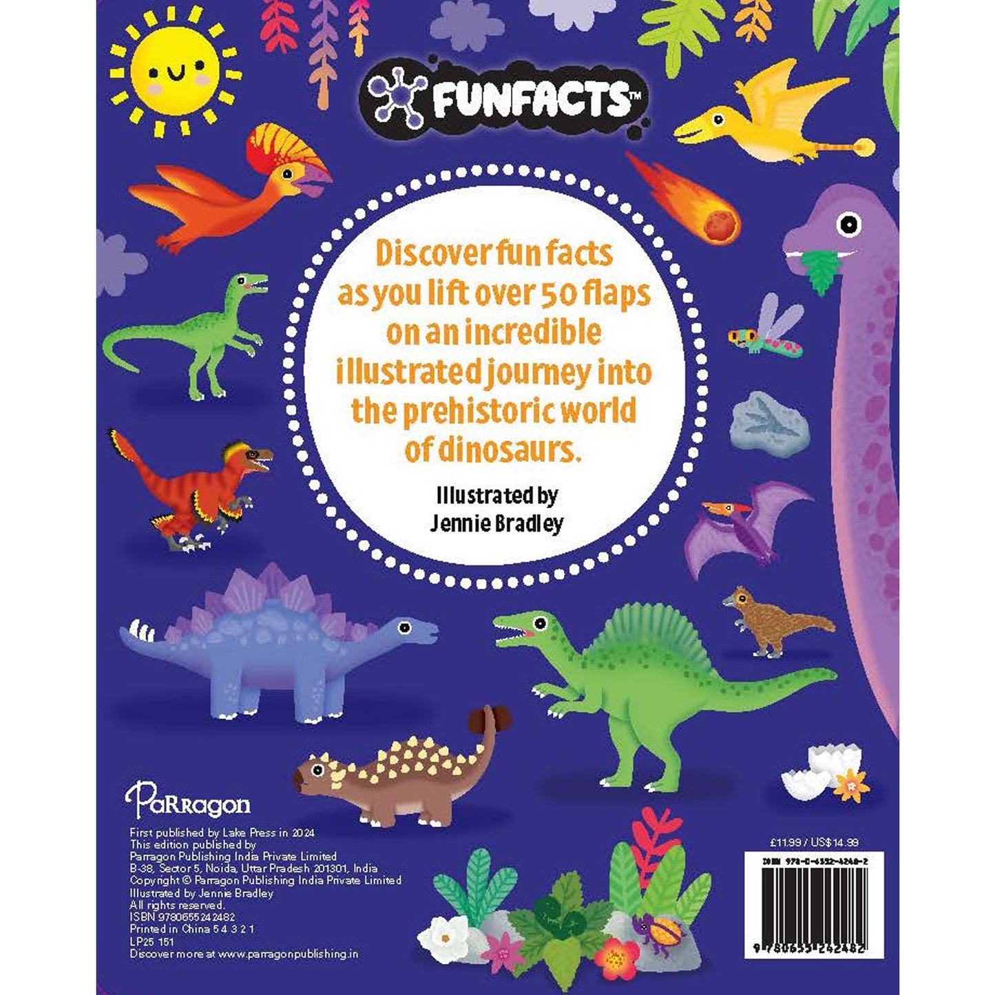 FunFacts - Lift the Flap Board Book - Discover Dinosaurs Educational Board Book | Early Learning | Dinosaur Book for Kids | Lift-the-flap Book | ... Book for Children | Dinosaur Facts for Kids