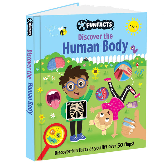 FunFacts - Lift the Flap Board Book - Discover the Human Body Educational Board Book | Early Learning | Human Body Book for Kids |Lift-the-flap Book | ... for Children | Human Anatomy facts for Kids