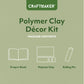 Craft Maker Polymer Clay Décor Kit | DIY polymer clay kit | Polymer clay craft set | Home décor kit with clay | Make your own clay decorations | Clay modelling kit for kids and adults | Creative clay art kit for beginners
