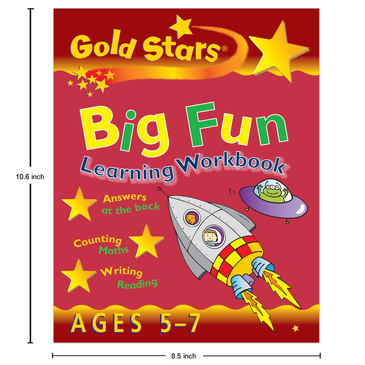 Gold Stars Big Fun Learning Workbook (Ages 5-7)