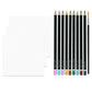 Art Maker Masterclass Collection Watercolour Pencils collection|watercolour pencils|watercolor set|colouring|drawing|painting blending|kit|for|kids|adults|artists|art supplies|sketching|tools|creative set|premium pack |with brush case