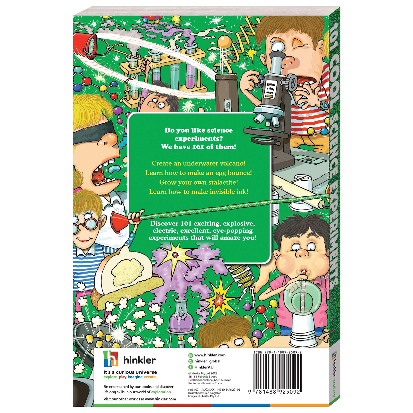 101 Cool Science Experiments | Reference Book | Learn with Activities | For 8 to 12 Year Kids