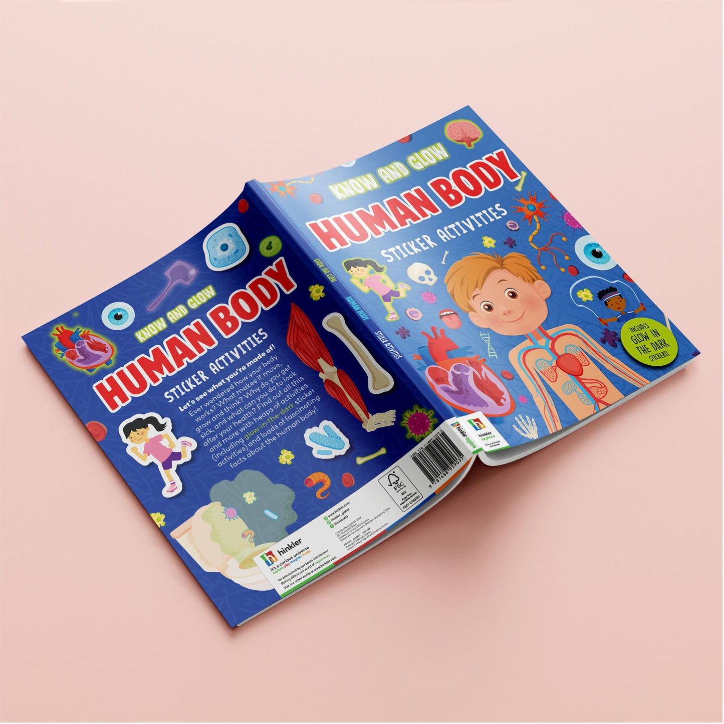 Know and Glow Human Body Sticker Activities| Sticker Activity Book | Glow Sticker Book | Fun Facts and Stickers | Activity Book | 6-8 Years