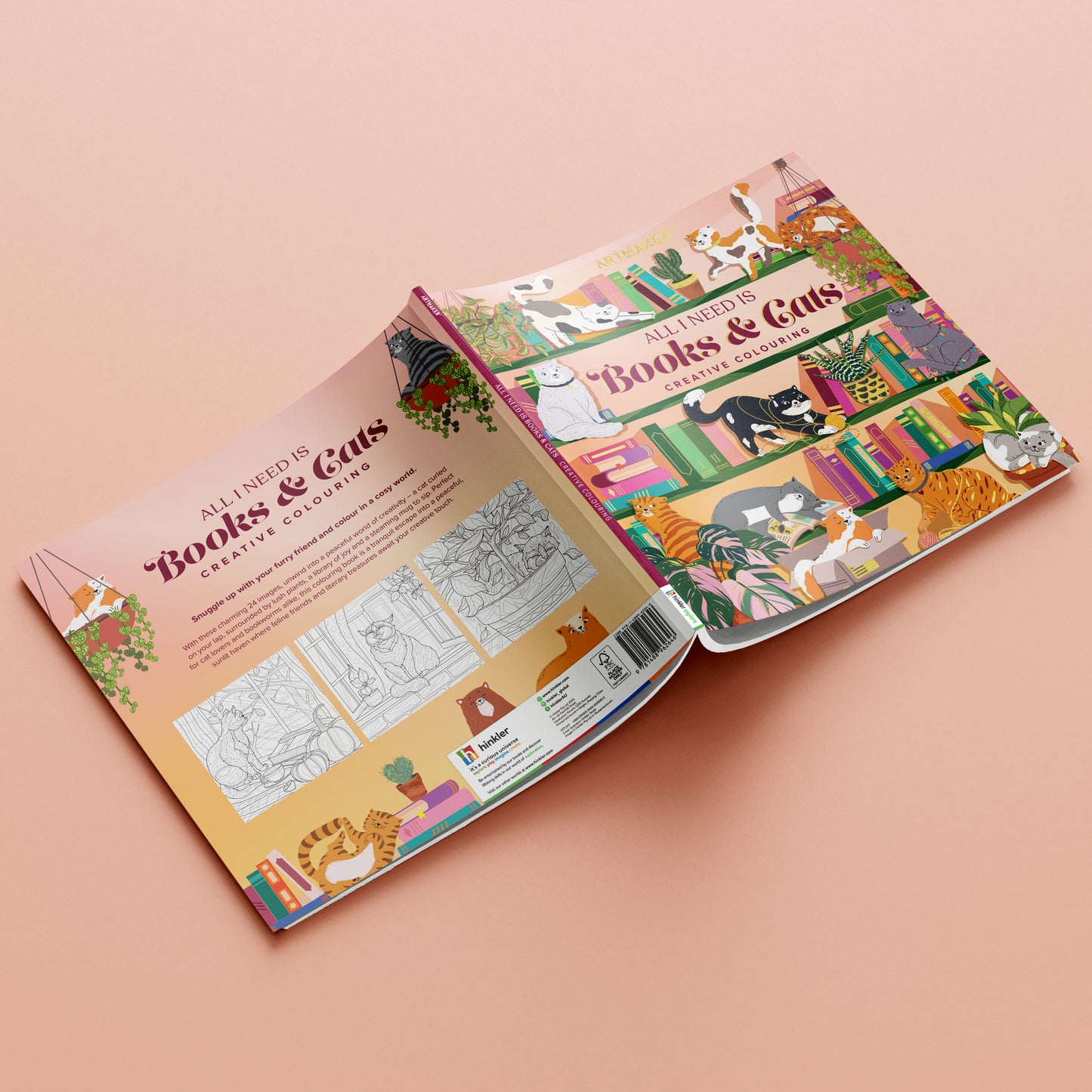 Art Maker Creative Colouring Books & Cats | Colouring Book for 8 to 12 Year Kids