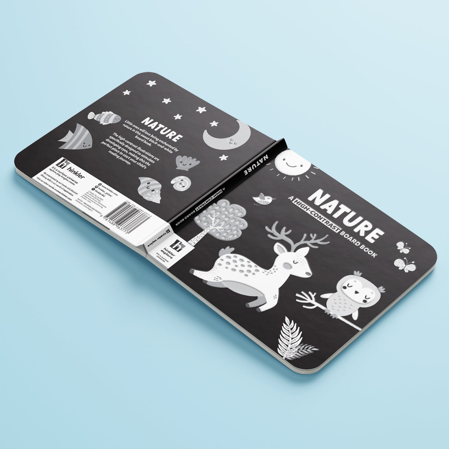 Nature A High-Contrast Board Book | Black and White Board Book | For Toddlers