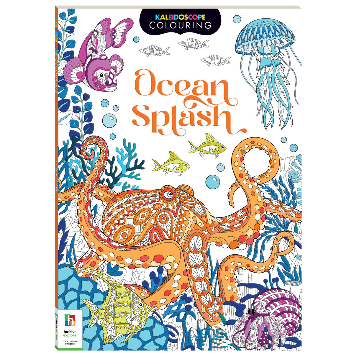 Kaleidoscope Colouring Ocean Splash | Colouring Book for 8 to 12 Year Kids