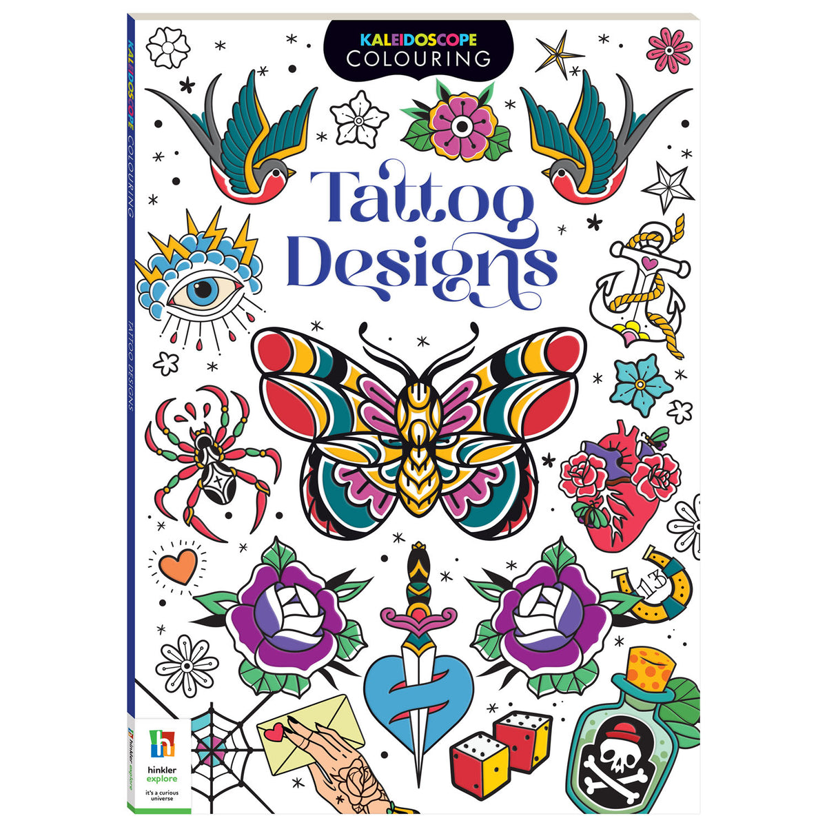 Kaleidoscope Colouring Tattoo Designs | Colouring Book for Kids | Learn Tattoo Designs