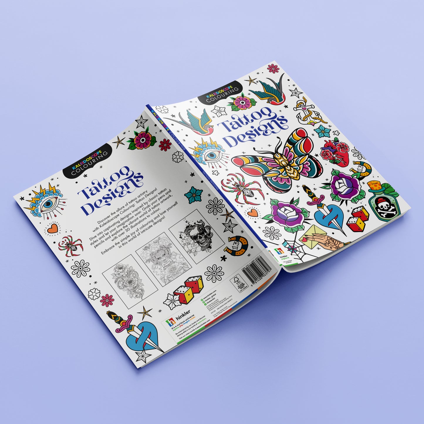 Kaleidoscope Colouring Tattoo Designs | Colouring Book for Kids | Learn Tattoo Designs