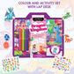 Dragon Kingdom Colouring Set with Lap Desk | Colouring and Activity Book with 5 Markers | Gifting Kit | For 3 to 6 Year Kids