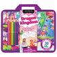 Dragon Kingdom Colouring Set with Lap Desk | Colouring and Activity Book with 5 Markers | Gifting Kit | For 3 to 6 Year Kids