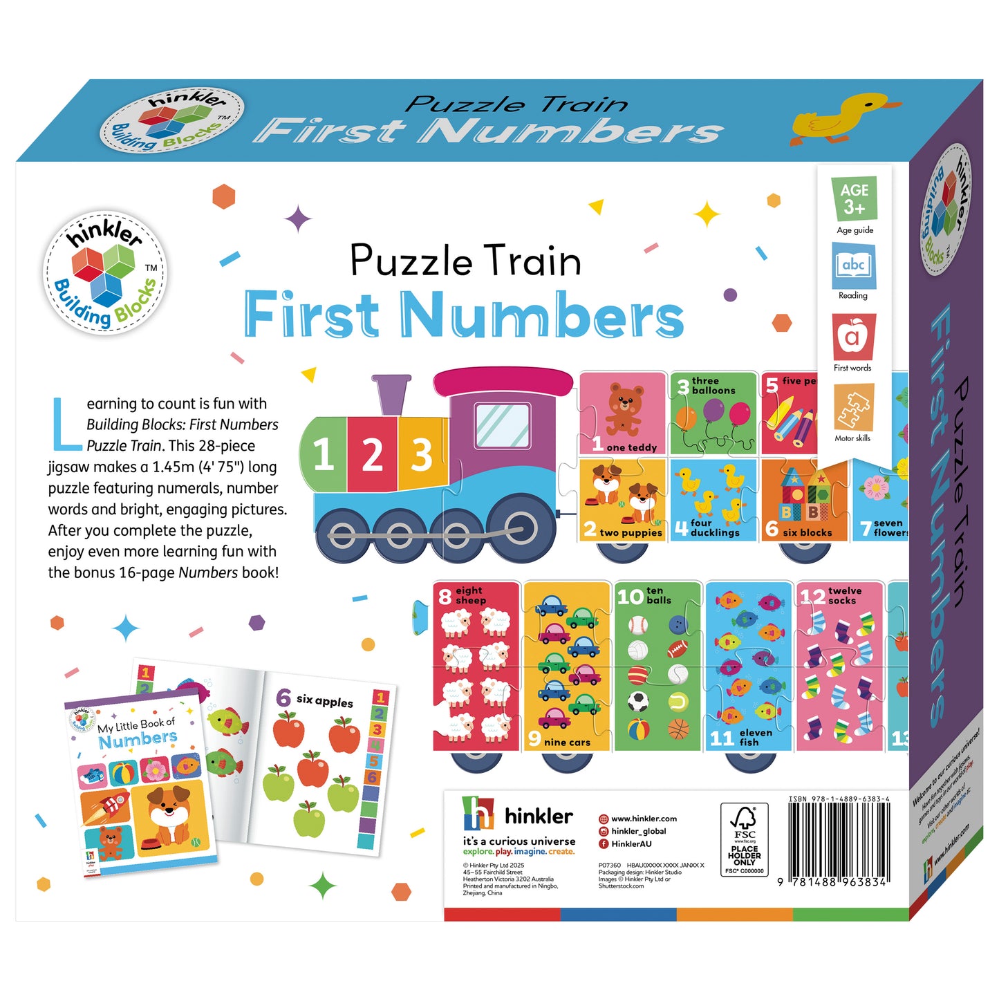 Building Blocks Puzzle Train First Numbers | Jigsaw Set | Learning with Fun for Toddlers