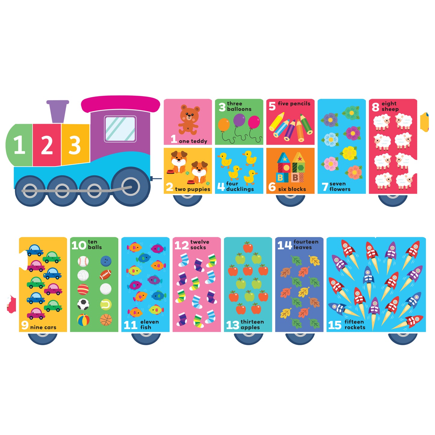 Building Blocks Puzzle Train First Numbers | Jigsaw Set | Learning with Fun for Toddlers