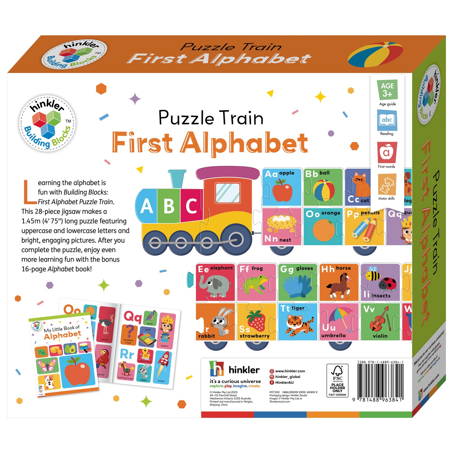 Building Blocks Puzzle Train First Alphabet | Jigsaw Set | Learning with Fun for Toddlers