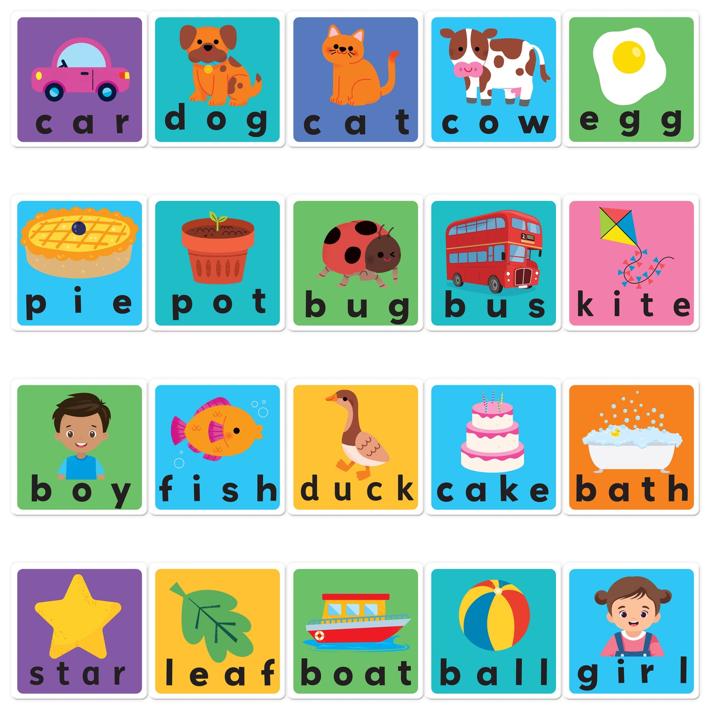 Building Blocks Match & Learn Spelling Fun | Jigsaw Set | Learning with Fun for Toddlers