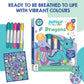 Jr Kaleidoscope Colouring Kit Dragons | Gifting Kit | Stickers and Pastel Marker | Return Gift