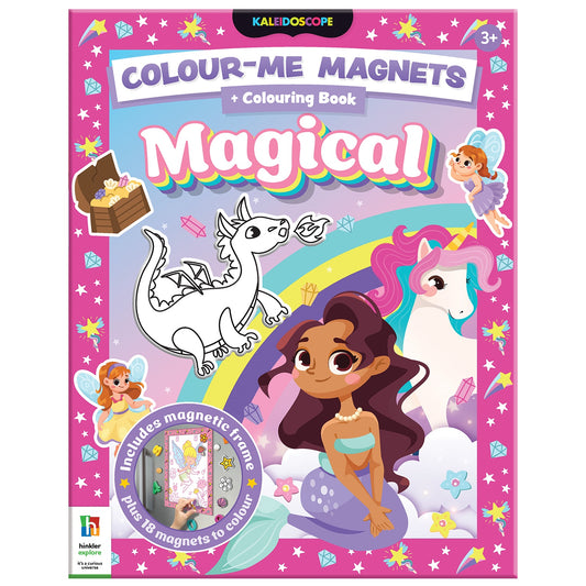 Colour-Me-Magnets Magical | Colouring Activity Book | Reusable Colour-in Magnets | Arts and Crafts for Children