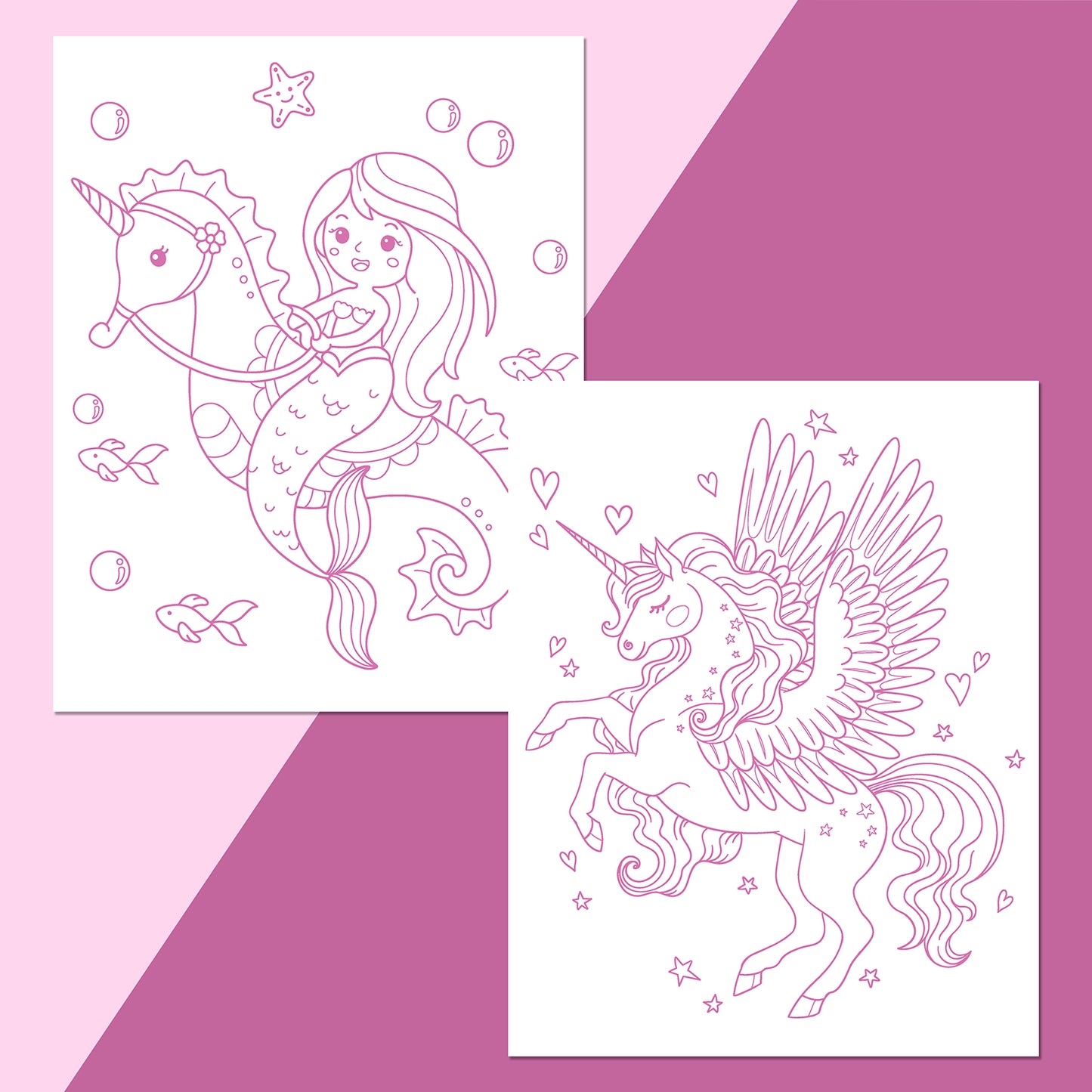 Colour-Me-Magnets Magical | Colouring Activity Book | Reusable Colour-in Magnets | Arts and Crafts for Children