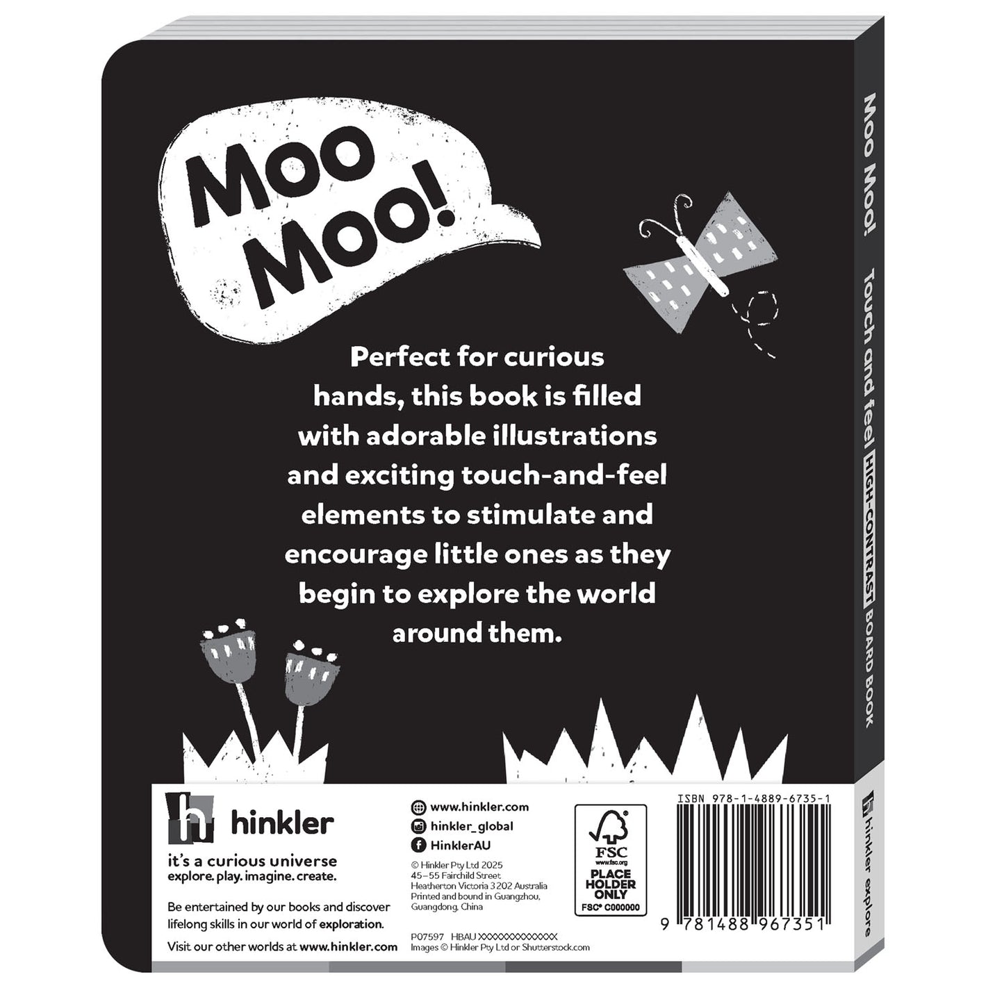 High Contrast Moo Moo! | Touch and Feel Board Book| 0-3 years | Sensory Book for Babies | Early Learning Baby Book
