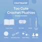 Too Cute Crochet Plushies | crochet kit for beginners | DIY Plushie Making Set | Cute Crochet Animals Kit | Make Your Own Soft Toys | Crochet craft Kit for Kids and Adults | Kit with Yarn and Tools | Handmade plushie gift set