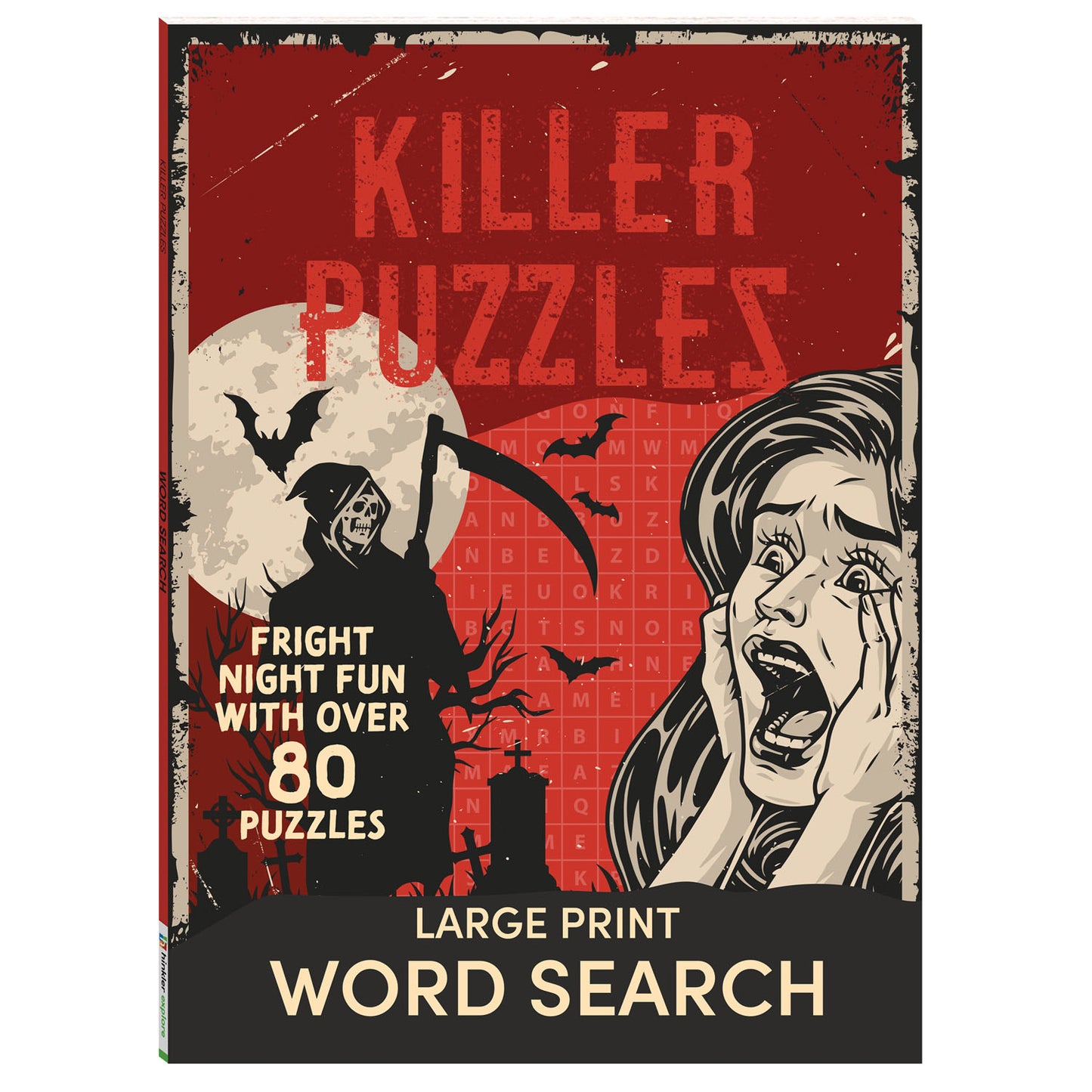 Killer Puzzles Word Search| Word Search Puzzle Book | Activity Book | Horror and Spooky Themes | Halloween | Pop Culture | Murder-mystery| Word Search Puzzles for Kids | 8-12 Years