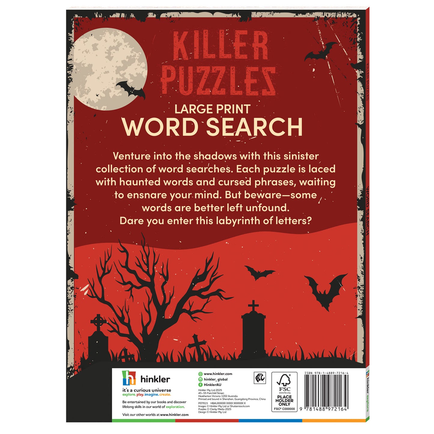 Killer Puzzles Word Search| Word Search Puzzle Book | Activity Book | Horror and Spooky Themes | Halloween | Pop Culture | Murder-mystery| Word Search Puzzles for Kids | 8-12 Years
